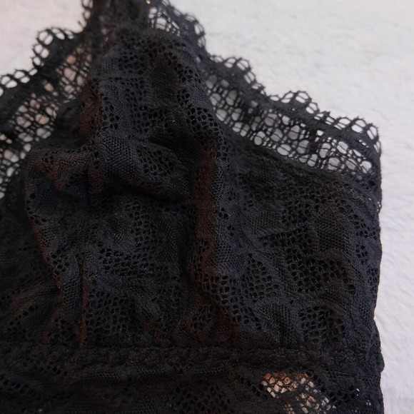 Soma Womens Bra S Breathtaking Bralette Lace Crochet Black Sheer Lightweight - Picture 2 of 7